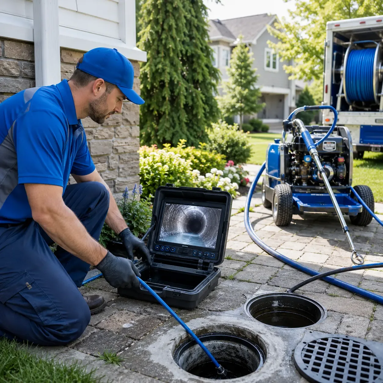 Outdoor drain cleaning professionals serving Elk Horn, KY